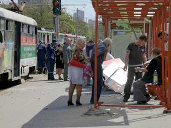 Днепропетровские террористы закладывали взрывчатку в обычные урны. 
