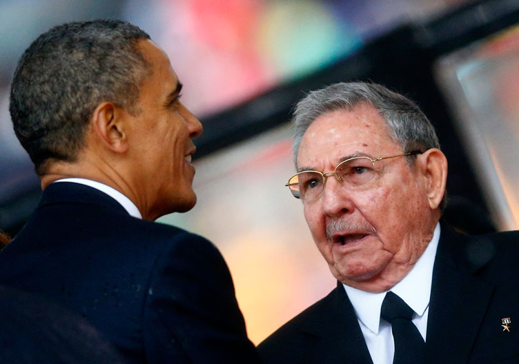 Після півстолітнього затишшя Б.Обама (ліворуч) та Р.Кастро хочуть зробити все можливе, аби їхні країни потоваришували.