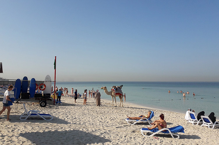 Даже те гостиницы в Эмиратах, при которых есть пляжи, вряд ли смогут завлечь туристам чем-то, кроме катания на верблюде.