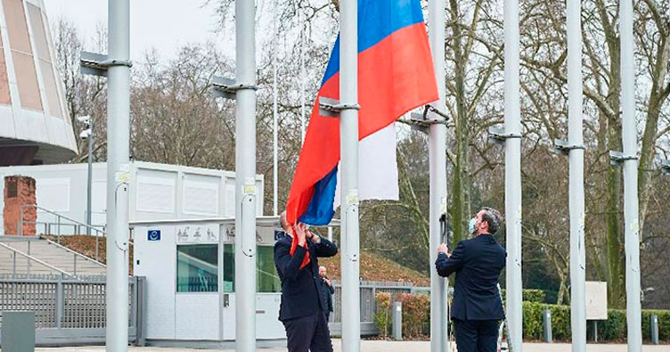 У Раді Європи прибрали прапор РФ.