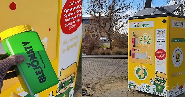 За використану олію в «олійоматах» можна отримати корисні подарунки, наприклад, саджанці дерев.