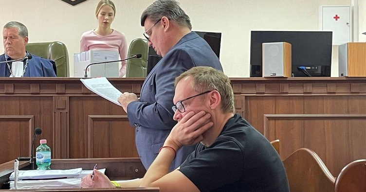 Андрій Смирнов під час судового засідання у ВАКС. Фото: «Суспільне».