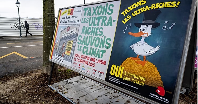 За розрахунками, податок на надбагатих торкнувся б лише близько 2500 жителів, активи яких перевищують 50 млн швейцарських франків. Фото: Keystone/ Martial Trezzini