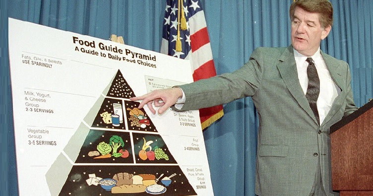 У «перевернутій» піраміді основу щоденного раціону тепер складають білки, молочні продукти, фрукти, овочі та корисні жири.