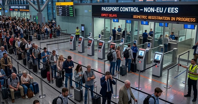 Уже с самого начала внедрения EES во многих европейских аэропортах образуются многовременные очереди для ее прохождения.