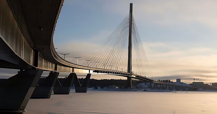 Автомобілі на міст Kruunuvuorensilta не пустять — він відкритий лише для пішоходів, велосипедистів та трамваїв.