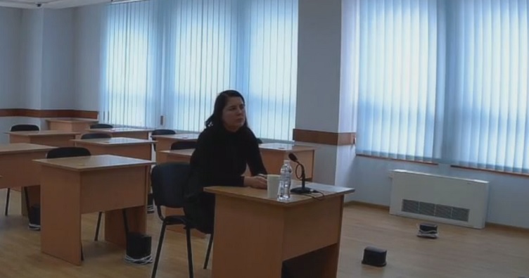 Наталья Пилипчук на заседании коллегии Высшей квалификационной комиссии судей в 2018 году.