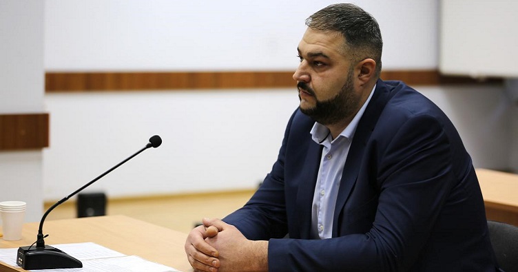 Богдан Базарник під час проходження співбесіди у Вищій кваліфікаційній комісії суддів.