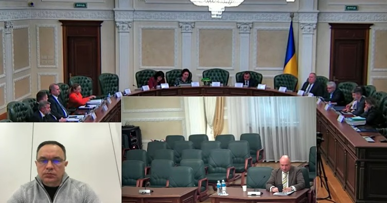 Скрин з відео засідання ВРП. Аби не пропустити новини судової практики, підпишіться на Телеграм-канал «ЗіБ». Для цього натисність на зображення.